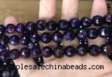 CAA3379 15 inches 10mm faceted round agate beads wholesale