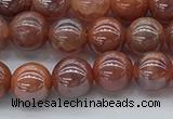 CAA3501 15.5 inches 6mm round AB-color fire agate beads wholesale