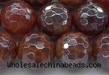 CAA3512 15.5 inches 12mm faceted round AB-color fire agate beads