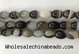 CAA3787 15.5 inches 13*18mm rice agate druzy geode beads