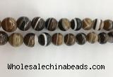 CAA3803 15.5 inches 14mm round line agate beads wholesale