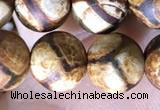 CAA3858 15 inches 8mm round tibetan agate beads wholesale