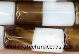 CAA3934 15.5 inches 8*20mm tube Madagascar agate beads wholesale