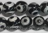 CAA3990 15 inches 6mm round tibetan agate beads wholesale