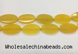 CAA4064 15.5 inches 30*50mm oval yellow agate gemstone beads