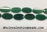 CAA4068 15.5 inches 30*50mm oval green agate gemstone beads