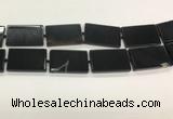 CAA4073 15.5 inches 30*50mm rectangle black agate gemstone beads