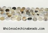 CAA4383 15.5 inches 12mm flat round Montana agate beads