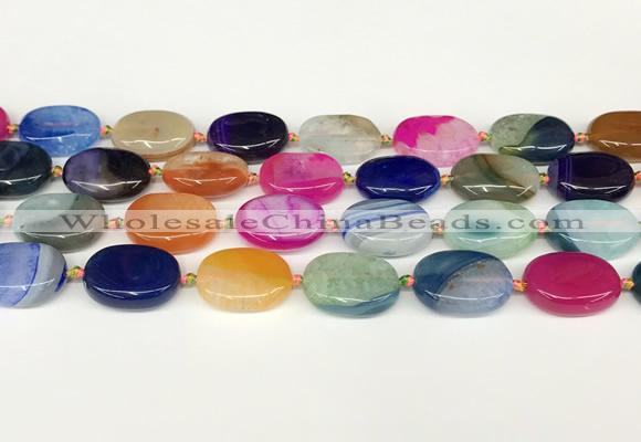 CAA4414 15.5 inches 15*20mm oval agate druzy geode beads