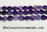 CAA4605 15.5 inches 16mm flat round banded agate beads wholesale