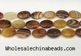 CAA4677 15.5 inches 18*25mm oval banded agate beads wholesale