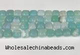 CAA4738 15.5 inches 12*12mm square banded agate beads wholesale