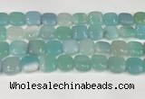 CAA4745 15.5 inches 14*14mm square banded agate beads wholesale