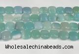 CAA4753 15.5 inches 16*16mm square banded agate beads wholesale