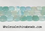 CAA4761 15.5 inches 18*18mm square banded agate beads wholesale