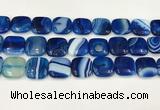 CAA4762 15.5 inches 18*18mm square banded agate beads wholesale