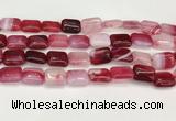 CAA4800 15.5 inches 12*16mm rectangle banded agate beads wholesale