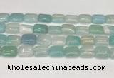 CAA4801 15.5 inches 12*16mm rectangle banded agate beads wholesale