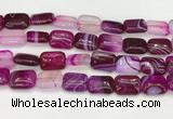 CAA4815 15.5 inches 15*20mm rectangle banded agate beads wholesale