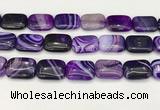 CAA4822 15.5 inches 18*25mm rectangle banded agate beads wholesale