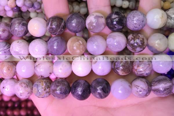 CAA4943 15.5 inches 12mm round bamboo leaf agate beads wholesale