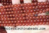 CAA4947 15.5 inches 6mm round red agate beads wholesale