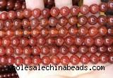 CAA4948 15.5 inches 8mm round red agate beads wholesale