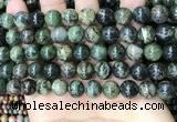 CAA4967 15.5 inches 10mm round green dendritic agate beads