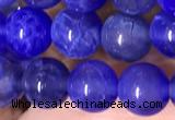 CAA5030 15.5 inches 6mm round blue dragon veins agate beads