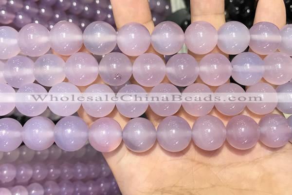 CAA5085 15.5 inches 14mm round purple agate beads wholesale