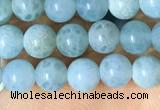 CAA5140 15.5 inches 4mm round dragon veins agate beads wholesale