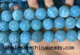 CAA5148 15.5 inches 18mm round dragon veins agate beads wholesale