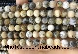 CAA5257 15.5 inches 8mm round dendrite agate beads wholesale