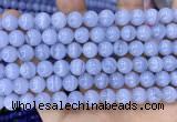 CAA5278 15.5 inches 10mm round natural blue lace agate beads