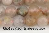 CAA5280 15.5 inches 6mm round sakura agate gemstone beads