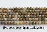 CAA5291 15.5 inches 6mm faceted round crazy lace agate beads wholesale