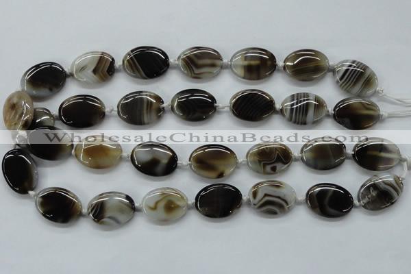 CAA531 15.5 inches 22*30mm oval madagascar agate gemstone beads