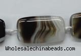 CAA536 15.5 inches 20*35mm rectangle madagascar agate beads