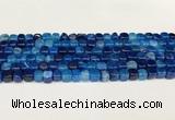 CAA5382 15.5 inches 6*7mm - 8*8mm nuggets agate gemstone beads