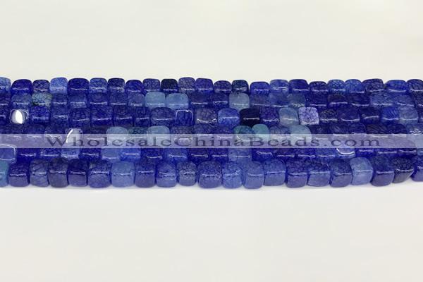 CAA5384 15.5 inches 6*7mm - 8*8mm nuggets agate gemstone beads