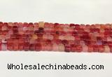 CAA5387 15.5 inches 6*7mm - 8*8mm nuggets agate gemstone beads