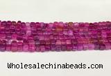 CAA5390 15.5 inches 6*7mm - 8*8mm nuggets agate gemstone beads