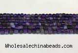 CAA5391 15.5 inches 6*7mm - 8*8mm nuggets agate gemstone beads