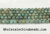 CAA5416 15.5 inches 10mm round agate gemstone beads