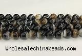 CAA5431 15.5 inches 14mm round agate gemstone beads