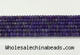 CAA5436 15.5 inches 6*8mm faceted rondelle agate gemstone beads