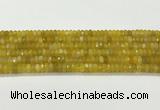 CAA5439 15.5 inches 6*8mm faceted rondelle agate gemstone beads