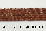 CAA5441 15.5 inches 6*8mm faceted rondelle agate gemstone beads