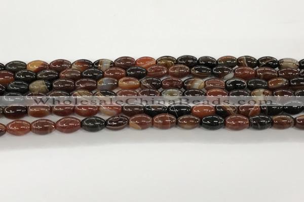 CAA5446 15.5 inches 8*12mm rice agate gemstone beads