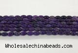 CAA5455 15.5 inches 8*12mm rice agate gemstone beads